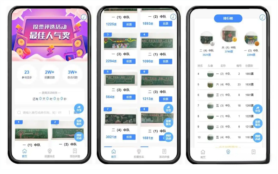投票比赛小程序开发